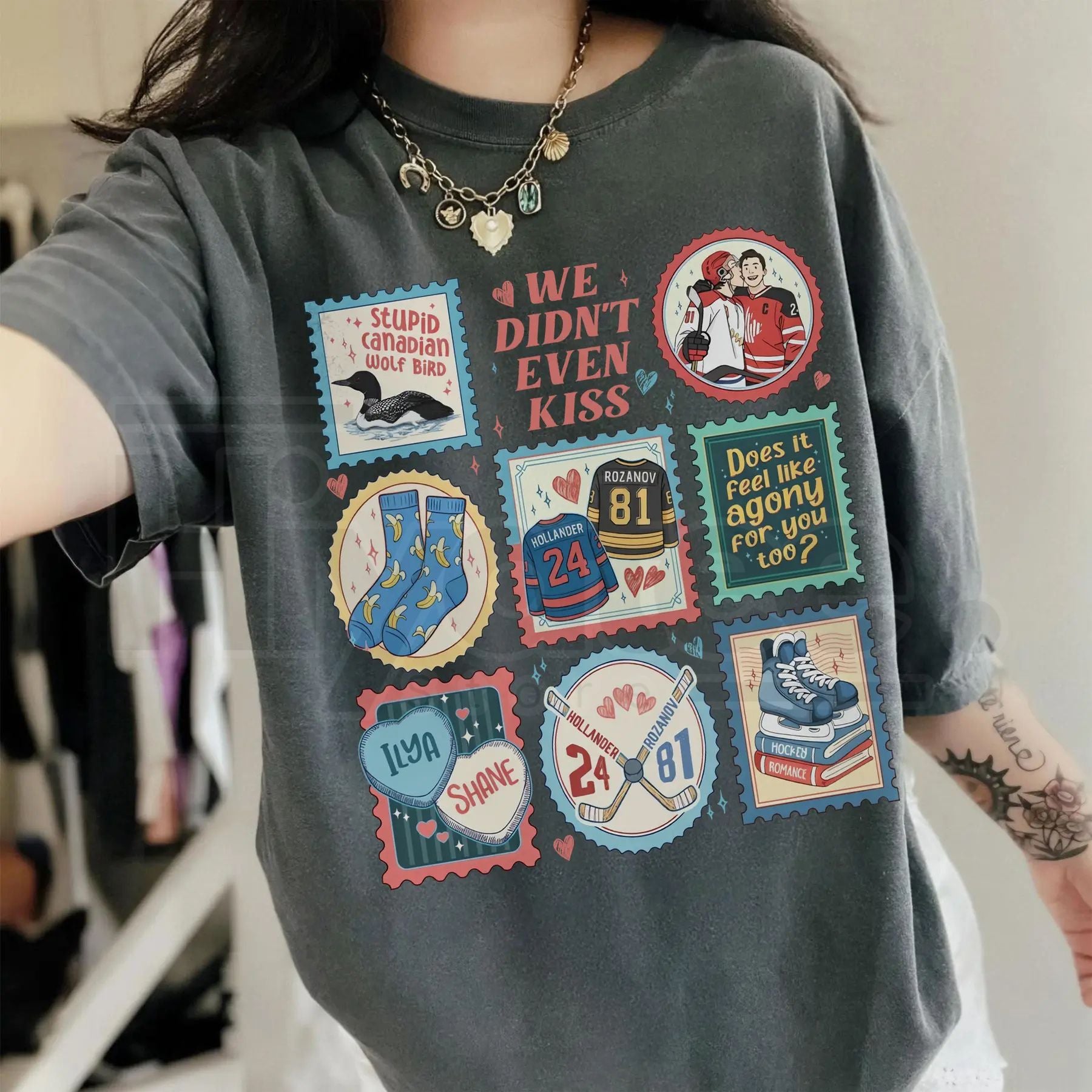 Comfort Colors® Heated Rivalry Connor & Ilya Shirt – Hockey Romance Fan Tee, Hollander Rozanov Love Gift - Hiyatee