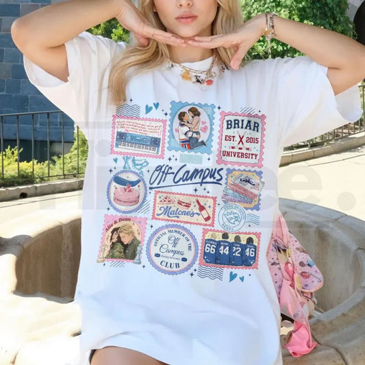 Comfort Colors Hockey Stamps Shirt – Briar University Graham 44 Hockey Romance Series Reading Lover Gift T-Shirt - Hiyatee
