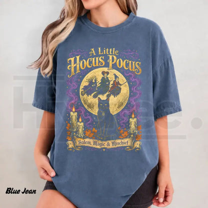 Comfort Colors Hocus Pocus Inspired Halloween Witch Tee - Hiyatee