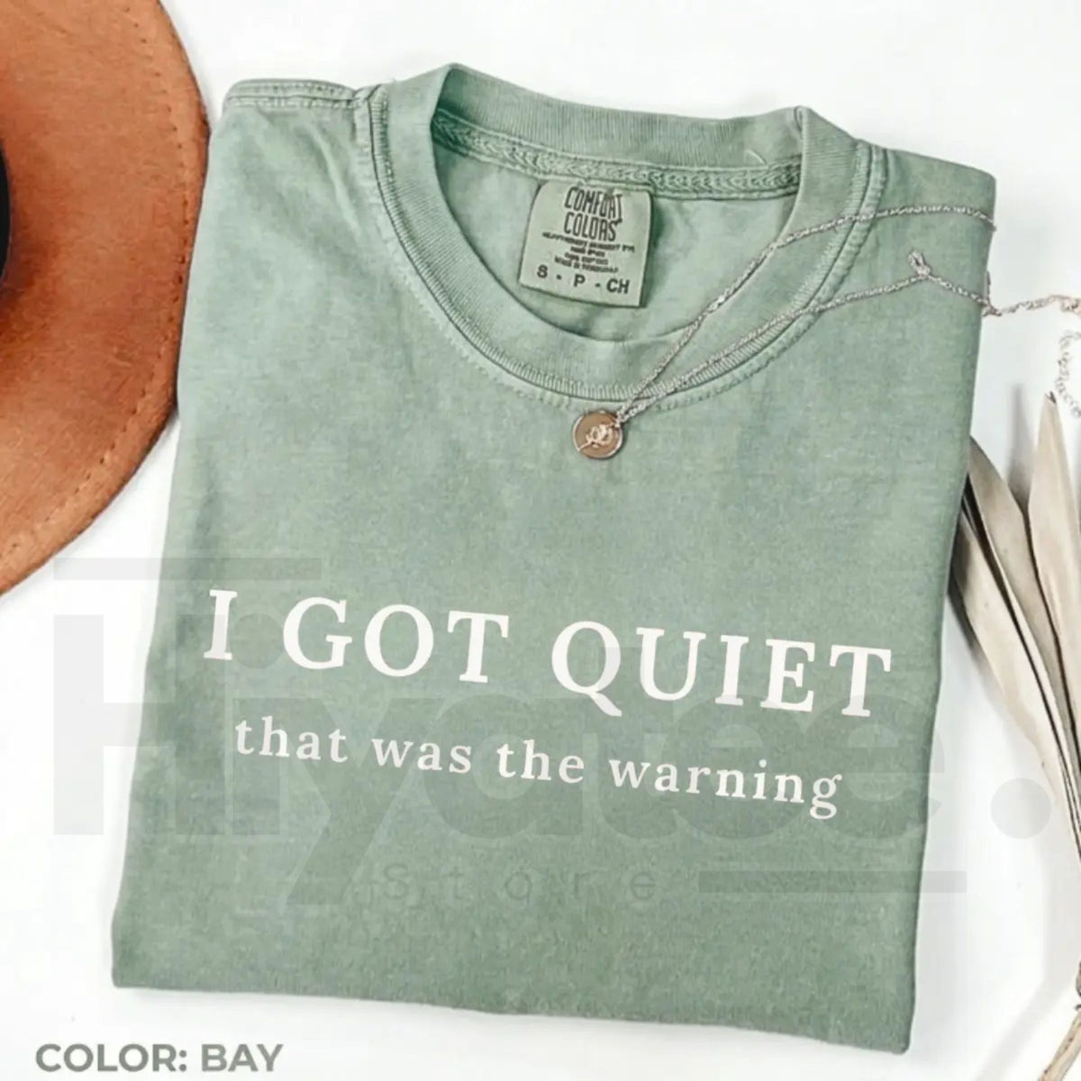 Comfort Colors I Got Quiet That Was the Warning Funny Tee - Hiyatee