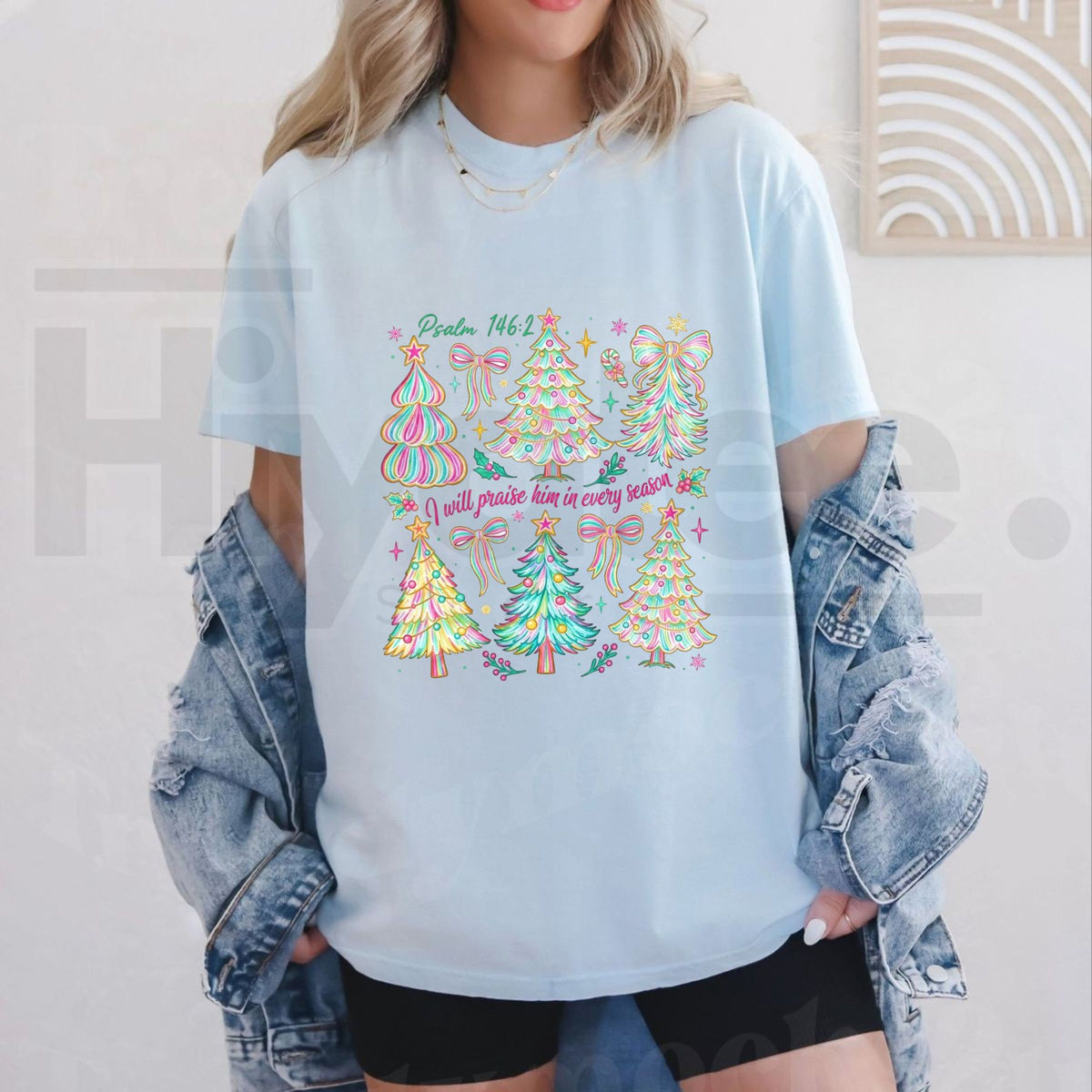 Comfort Colors I Will Praise Him T-Shirt – Trendy Women's Christian Holiday Tee - Hiyatee