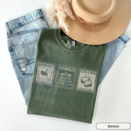 Comfort Colors Jane Austen Vintage T-shirt - Hiyatee