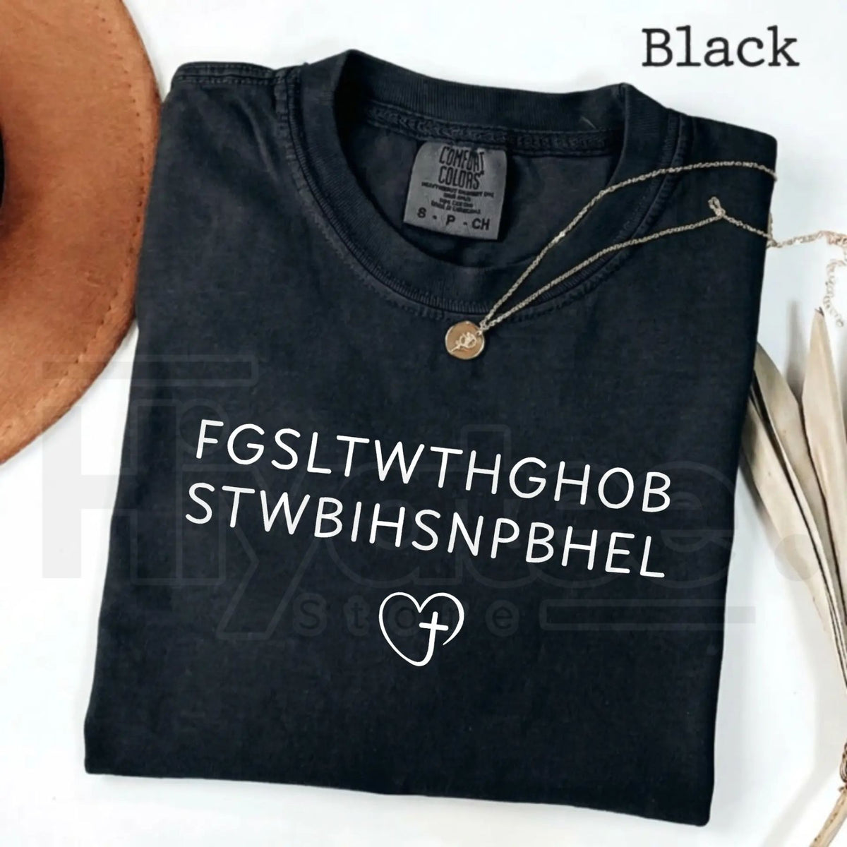 Comfort Colors John 3 16 God So Loved The World Christian Tee - Hiyatee