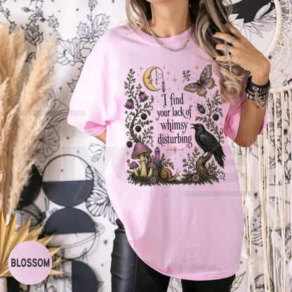 Comfort Colors Lack of Whimsy Crow Witchy Autumn Tee - Hiyatee