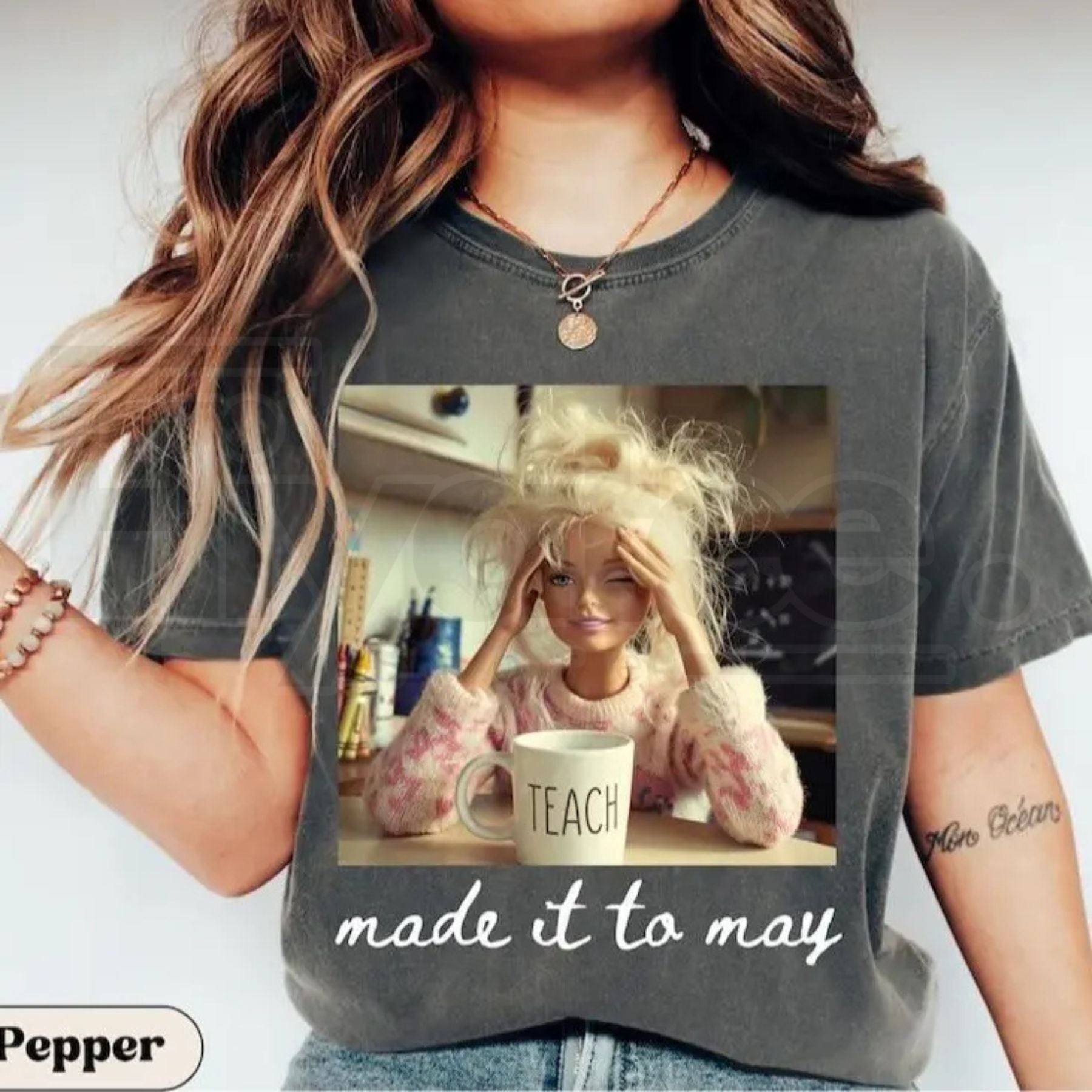 Comfort Colors® Last Day of School Teacher Doll Face Meme Shirt – Funny Summer Break Tee - Hiyatee