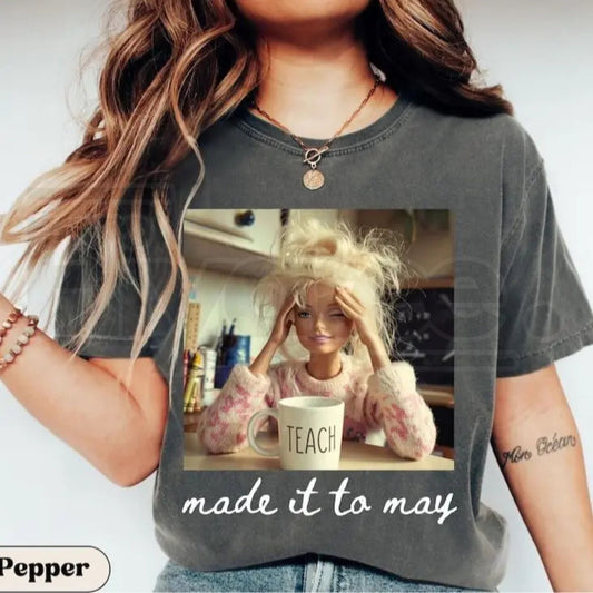Comfort Colors® Last Day of School Teacher Doll Face Meme Shirt – Funny Summer Break Tee - Hiyatee
