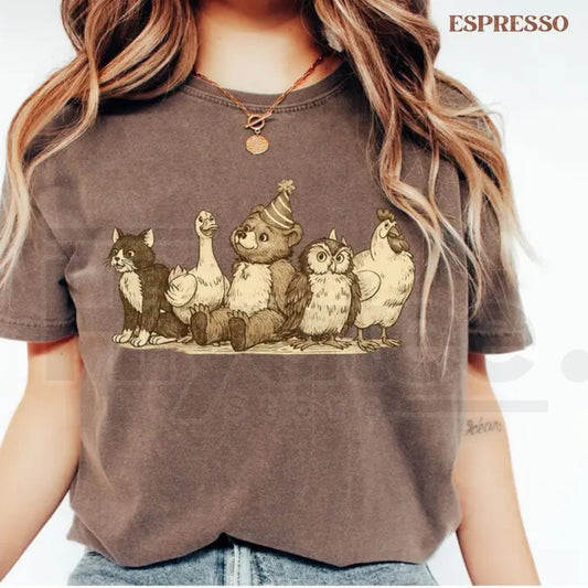 Comfort Colors® Little Bear T-Shirt – Vintage 90s Animal Retro Tee, Cute Forest Nature Lover Gift Idea - Hiyatee