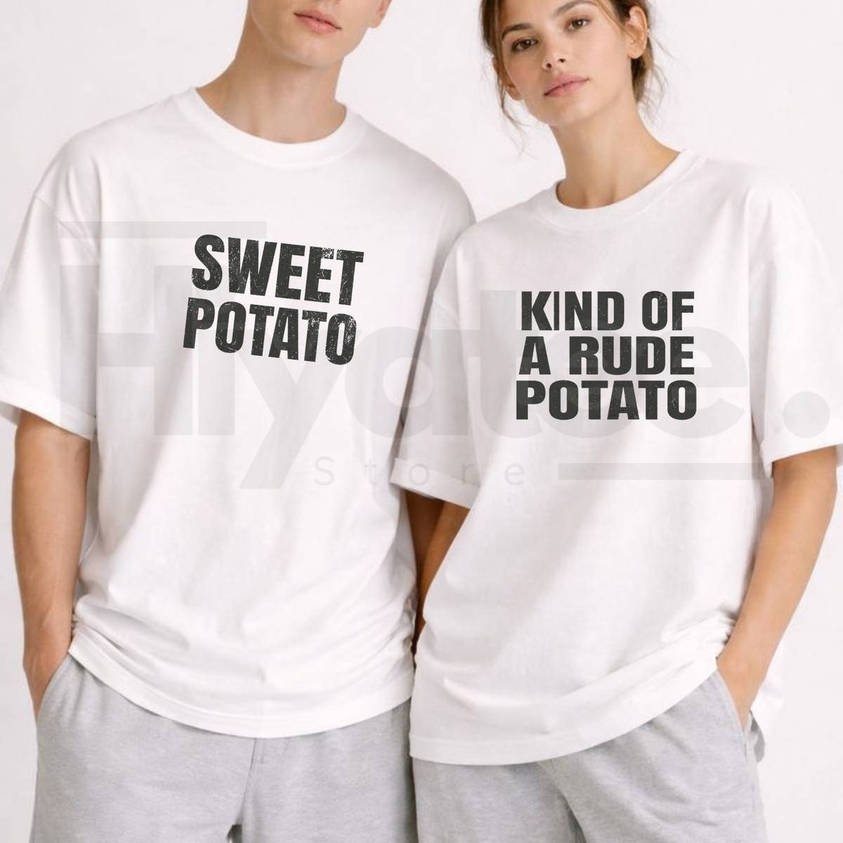 Comfort Colors Matching Thanksgiving Shirts – Funny Couples & Best Friends Tees - Hiyatee