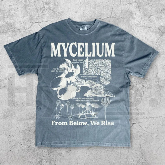 Comfort Colors Mycelium Vintage Fungal Network Tee - Hiyatee