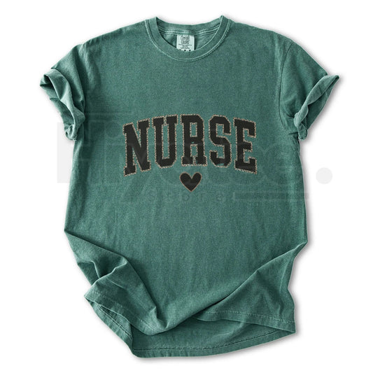 Comfort Colors® Nurse Leopard T-Shirt – Trendy Cheetah Print Nursing Tee, Cute Healthcare Gift - Hiyatee