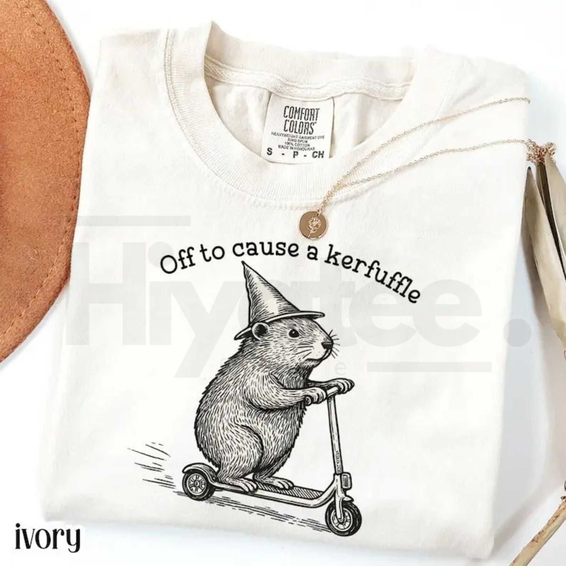 Comfort Colors® Off To Cause A Kerfuffle Shirt - Hiyatee