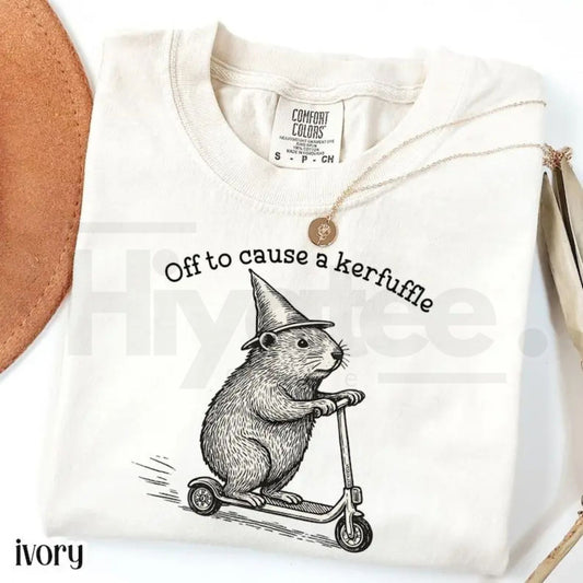 Comfort Colors® Off To Cause A Kerfuffle Shirt - Hiyatee