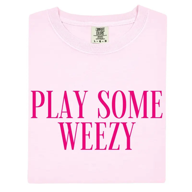 Comfort Colors Play Some Weezy T-Shirt – Trendy Rap Music Aesthetic Graphic Tee, Vintage Style Hip Hop Fan Gift - Hiyatee