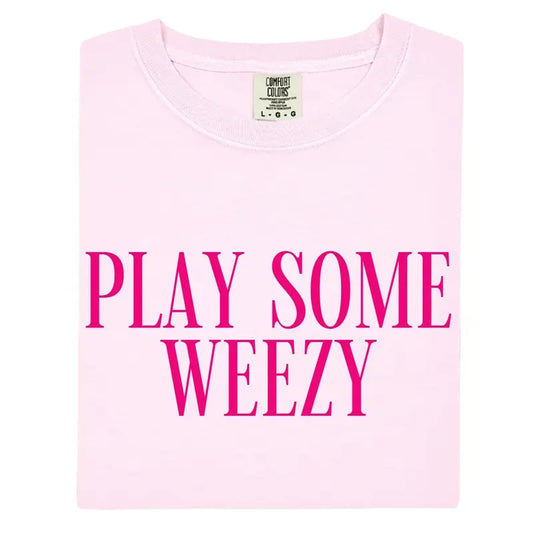 Comfort Colors Play Some Weezy T-Shirt – Trendy Rap Music Aesthetic Graphic Tee, Vintage Style Hip Hop Fan Gift - Hiyatee