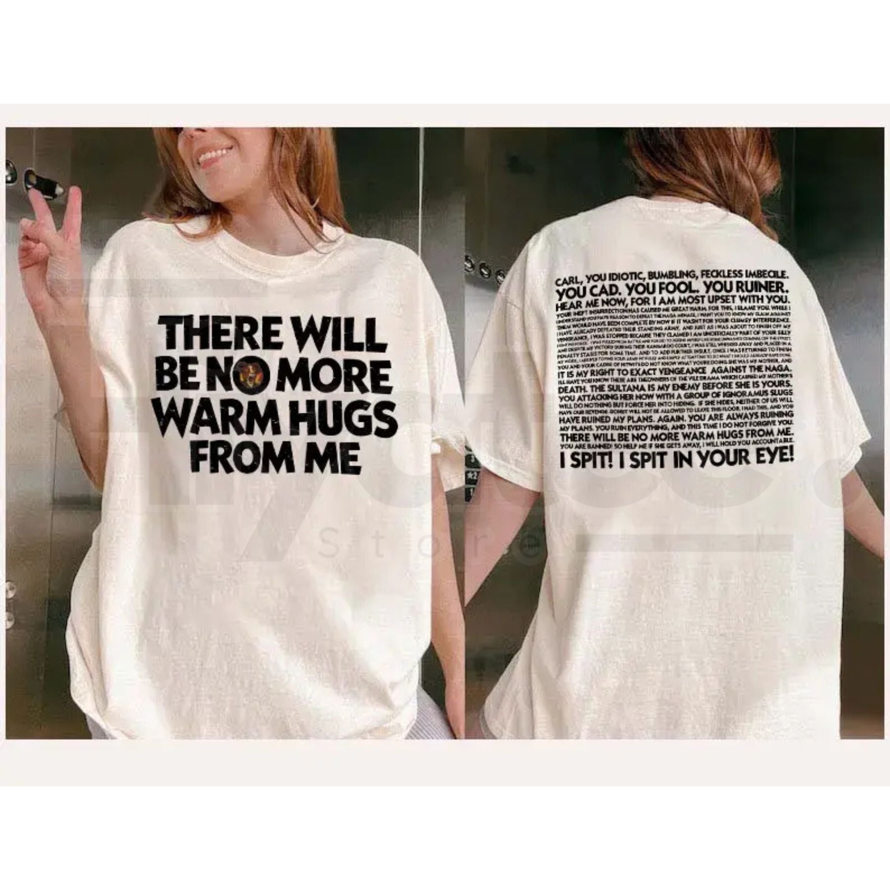 Comfort Colors® Prepotente "No More Warm Hugs" Two-Sided Shirt – Dungeon Crawler Carl Fan Tee - Hiyatee