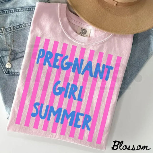 Comfort Colors® Summer Pregnancy Announcement T-Shirt – First Baby Reveal Tee & Mother’s Day Gift - Hiyatee