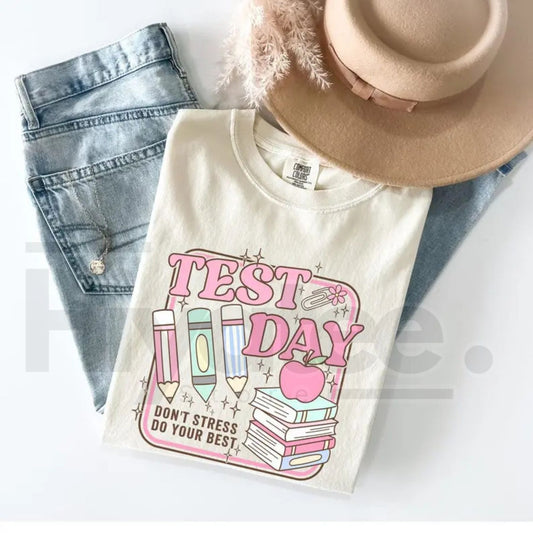 Comfort Colors® Teacher Testing Shirt – Matching State Testing & STAAR Day Team Tee - Hiyatee