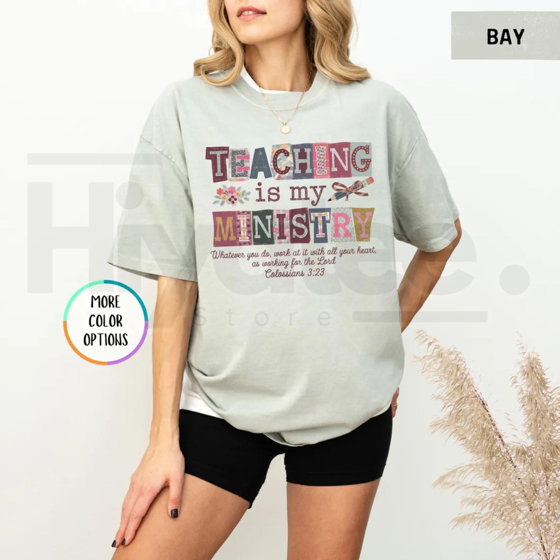 Comfort Colors® Teaching Is My Ministry Shirt – Christian Teacher Faith Gift Tee - Hiyatee