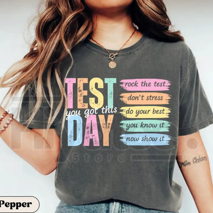 Comfort Colors® Test Day Teacher Shirt – State Testing & Test Coordinator Team T-Shirt - Hiyatee