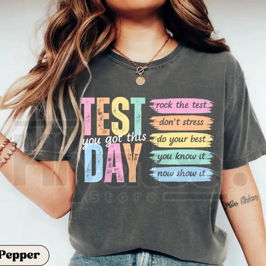 Comfort Colors® Test Day Teacher Shirt – State Testing & Test Coordinator Team T-Shirt - Hiyatee