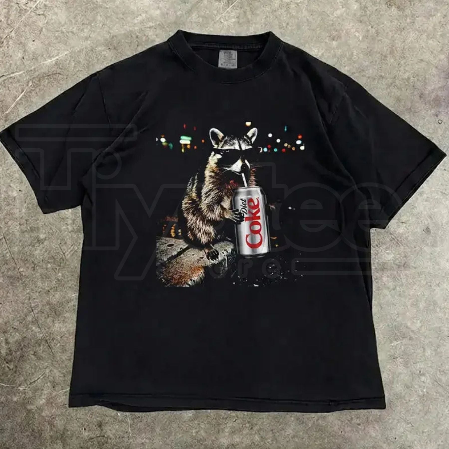 Comfort Colors® Three Raccoons Diet Coke Shirt – Funny Gen Z Dank Meme Streetwear Tee - Hiyatee
