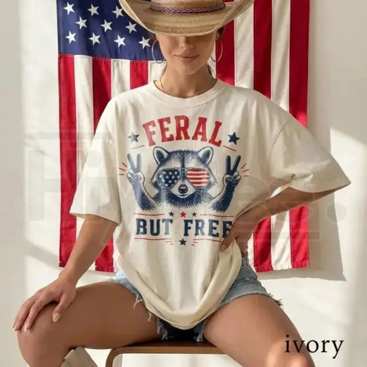 Comfort Colors USA 250th Birthday Patriotic Freedom Raccoon T-Shirt – Americana Independence Day Summer Style Gift Tee - Hiyatee