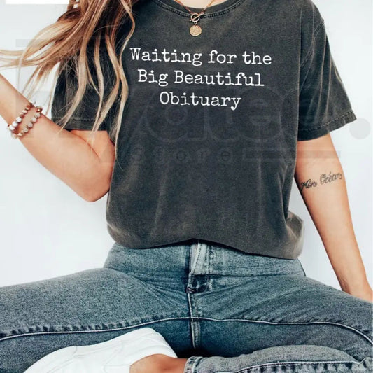 Comfort Colors® Waiting for The Big Beautiful T-Shirt – Democrats Protest & Social Justice Tee - Hiyatee