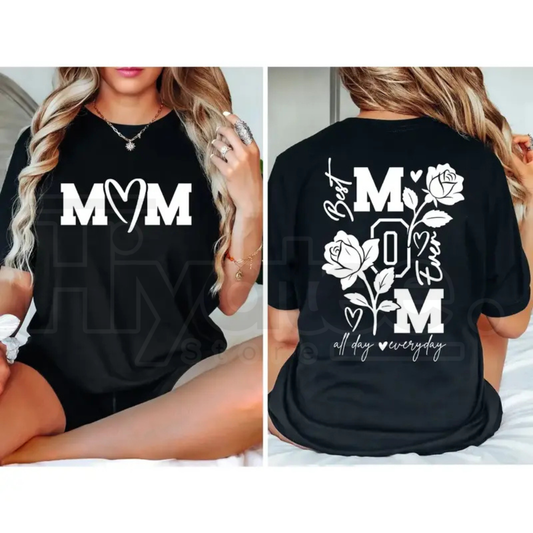 "Cool Mom Club" Double-Sided – Oversized Heavyweight Cotton Mom Top - Hiyatee