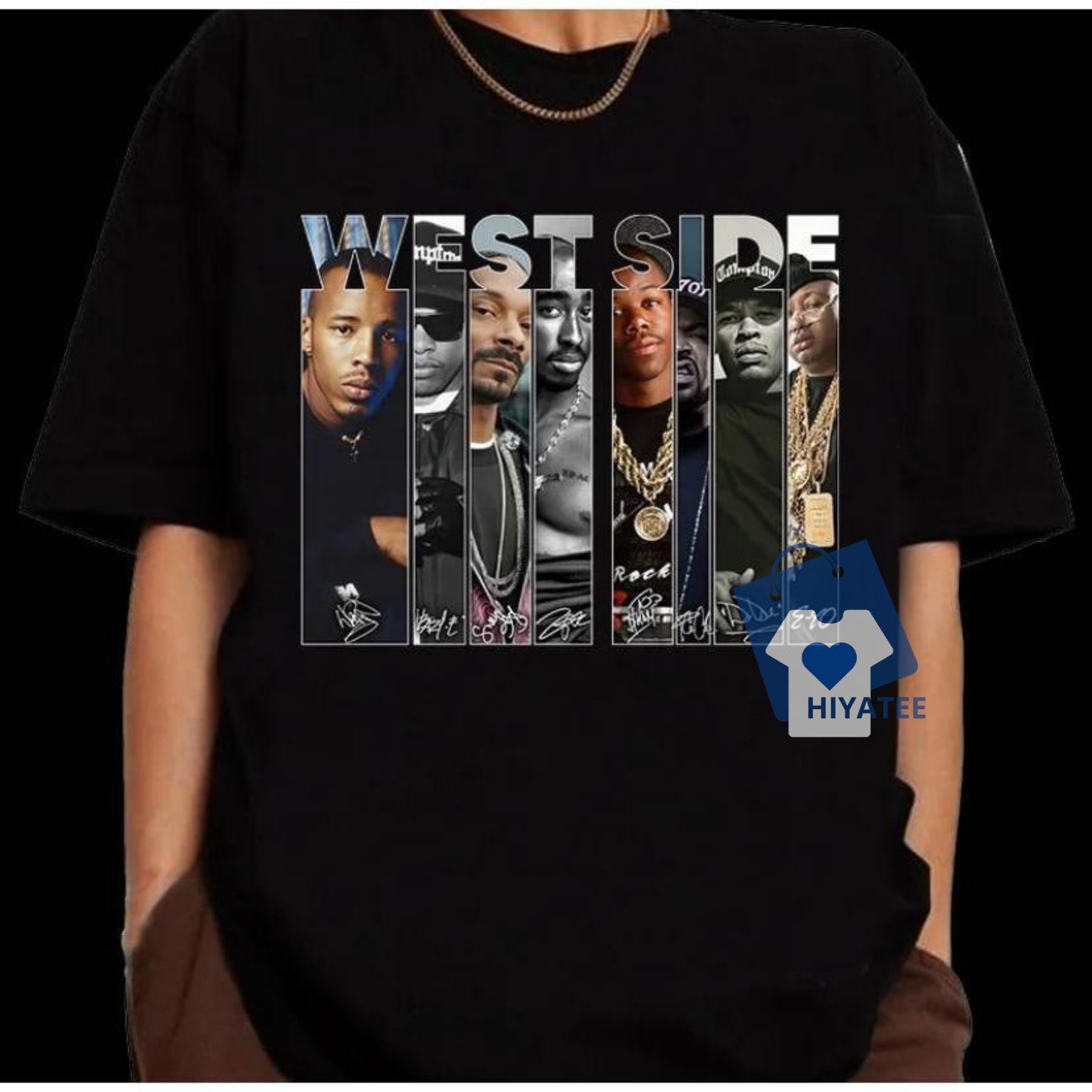 Cool West Side Rap Music T-Shirt – Unisex Hip-Hop Graphic Tee for Music Lovers-Hiyatee