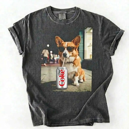 Comfort Colors Dog & Diet Coke Shirt – Funny Custom Dog Breed Tee