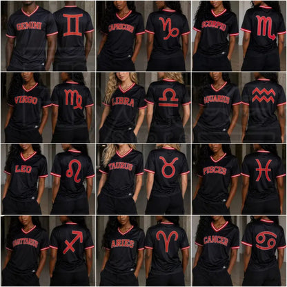 Custom Zodiac Astrology Breathable Athletic Jersey – Summer Sports Apparel - Hiyatee