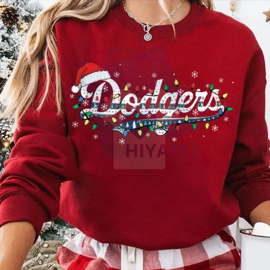 D0ddgerrsss Baseball Champions Christmas Sweatshirt: Adult Xmas Shirt, World Series 2025 Tee, Family Xmas Gifts - Hiyatee