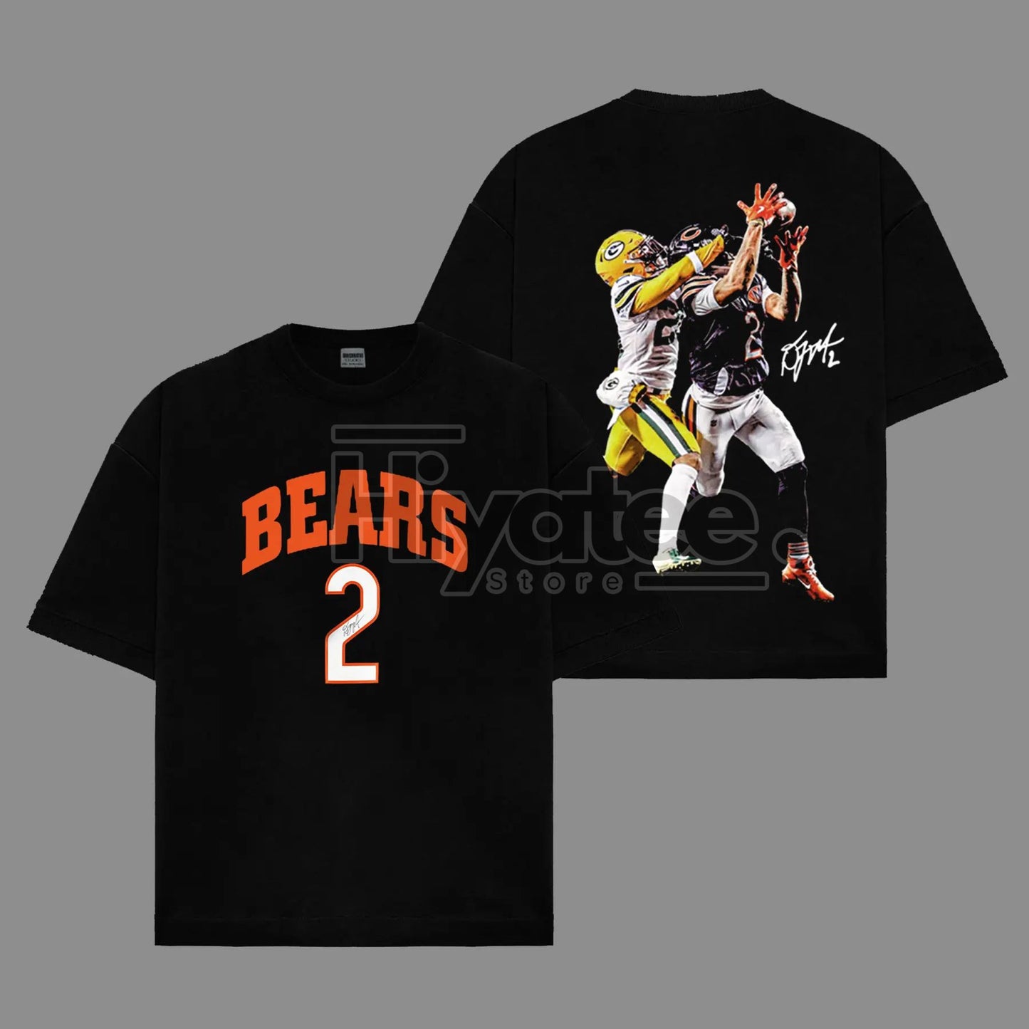 Da Bears Fit – DJ Moore #2 "Catch" Game Day Cotton T-Shirt - Hiyatee