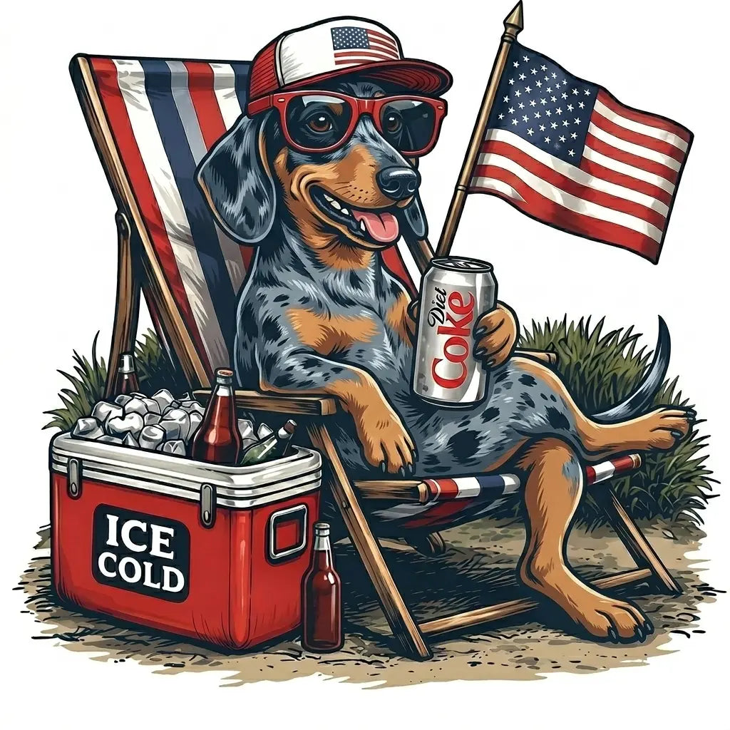 Comfort Colors® Funny 4th of July Dog Shirt – Retro Labrador Diet Coke Patriotic Tee