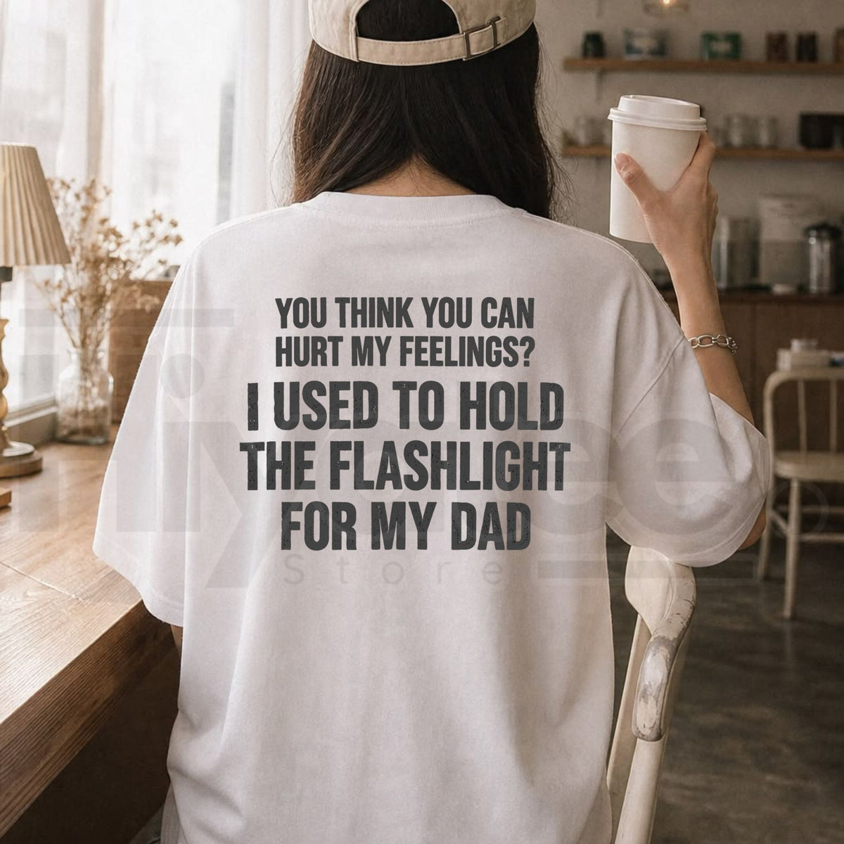 Dad’s Flashlight Helper T-Shirt – Funny Nostalgic Tee - Hiyatee