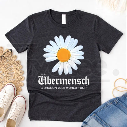 "Daisy Ubermensch" – G-Dragon World Tour 2025 Fan Graphic Top - Hiyatee