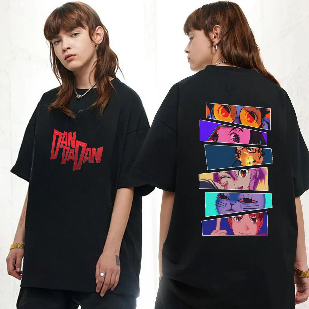 Dandadan Character Highlight Graphic Tee  Anime Icons & Logo Design
