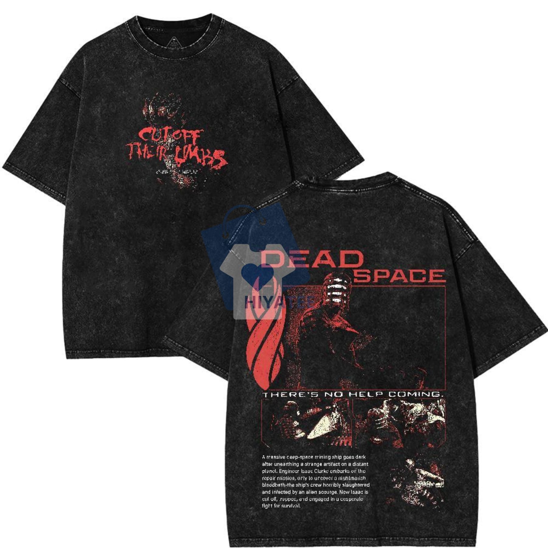 Dead Space Oversized Washed Shirt – Retro Gamer Tee Gift-Hiyatee