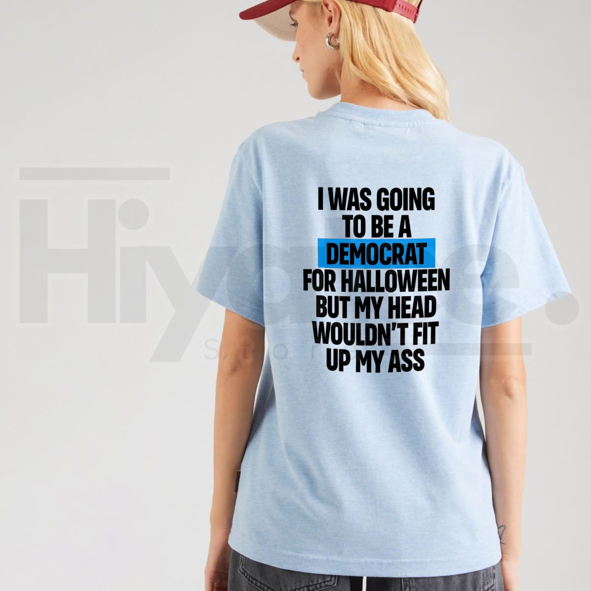 Democrat Halloween Costume T-Shirt – Funny Political Satire Party Graphic Tee - Hiyatee