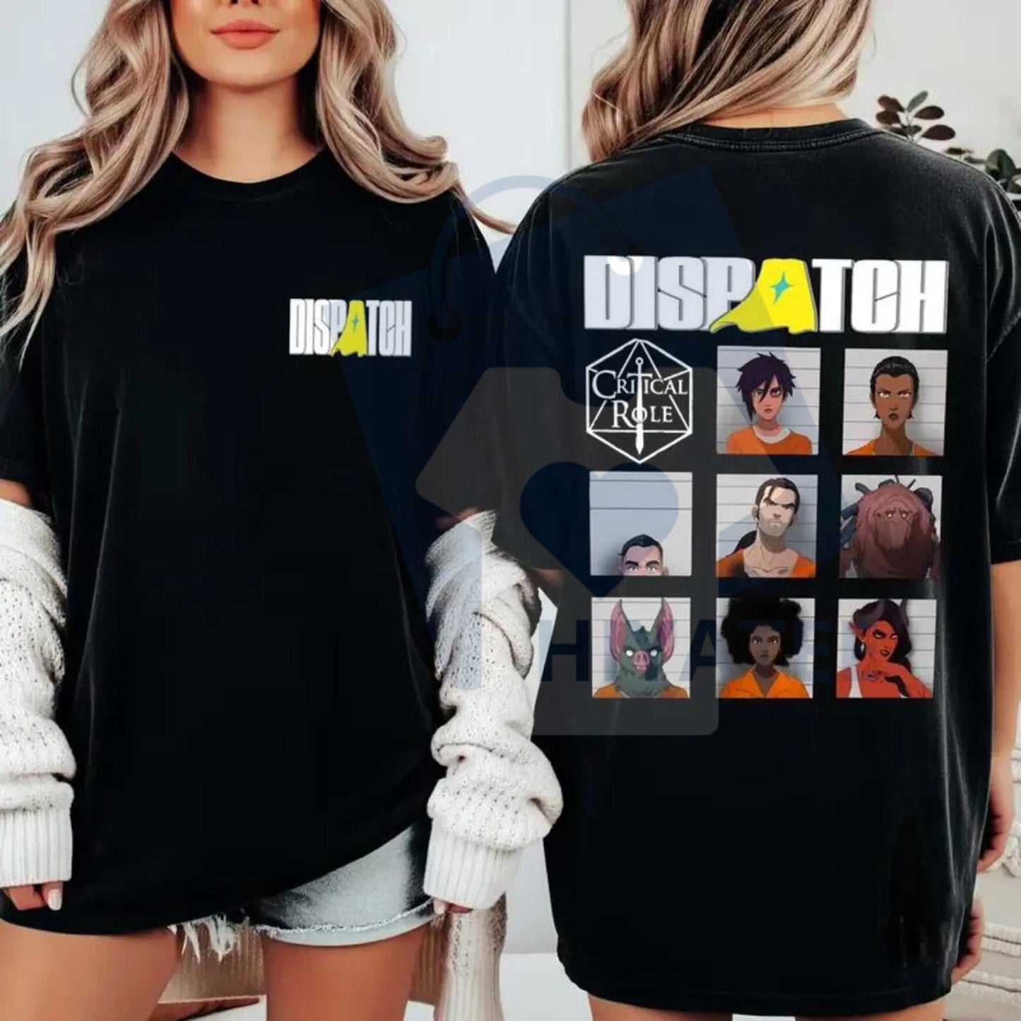 Dispatch Game Character Double Sides Shirt – Merch Unisex Y2K Gaming Tee - Hiyatee