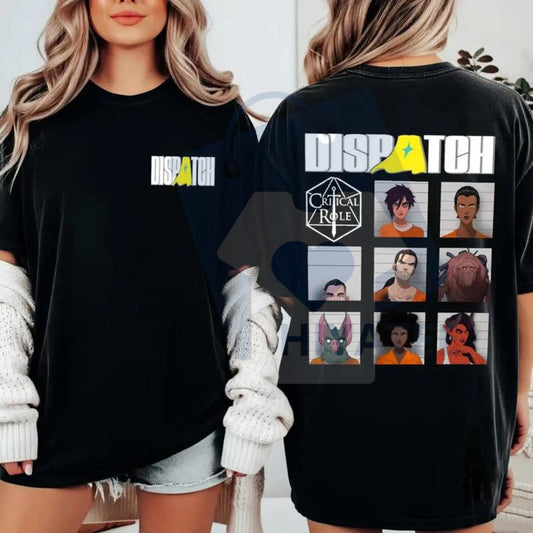Dispatch Game Character Double Sides Shirt – Merch Unisex Y2K Gaming Tee - Hiyatee