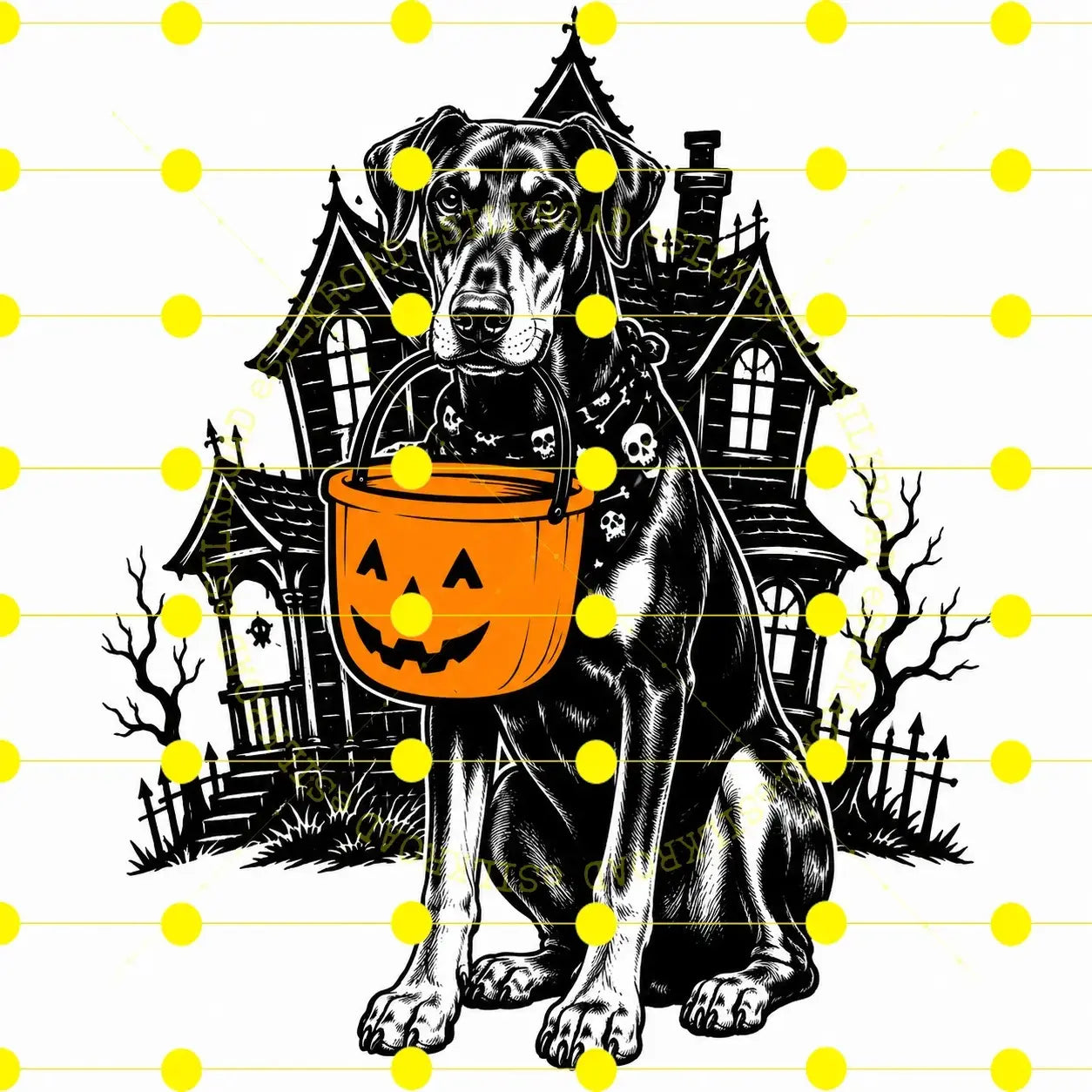 Comfort Colors 50 Dog Breeds Halloween T-Shirt Moss Pumpkin Candy Bucket Tee