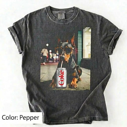 Comfort Colors Dog & Diet Coke Shirt – Funny Custom Dog Breed Tee
