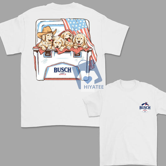 Dogs and Beer Shirt – 4th of July Patriotic Tee for Men & Women-Hiyatee