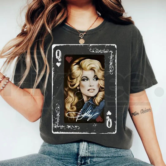 Dolly Parton Signature Country Queen Vintage Graphic Shirt Dollywood Fan Tee - Hiyatee