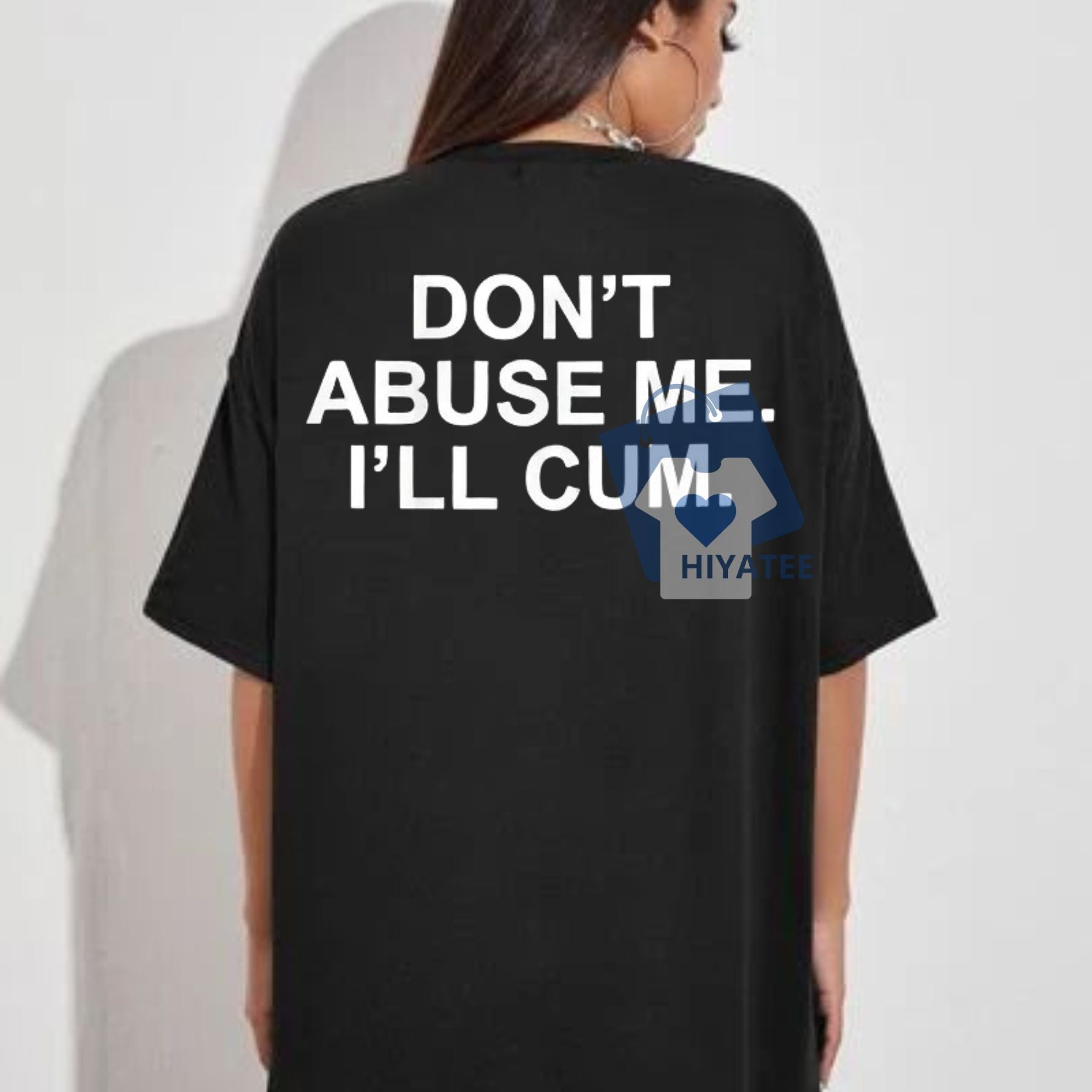 Don’t Abuse Me T-Shirt – Printed Men’s Statement Tee in Soft Cotton-Hiyatee