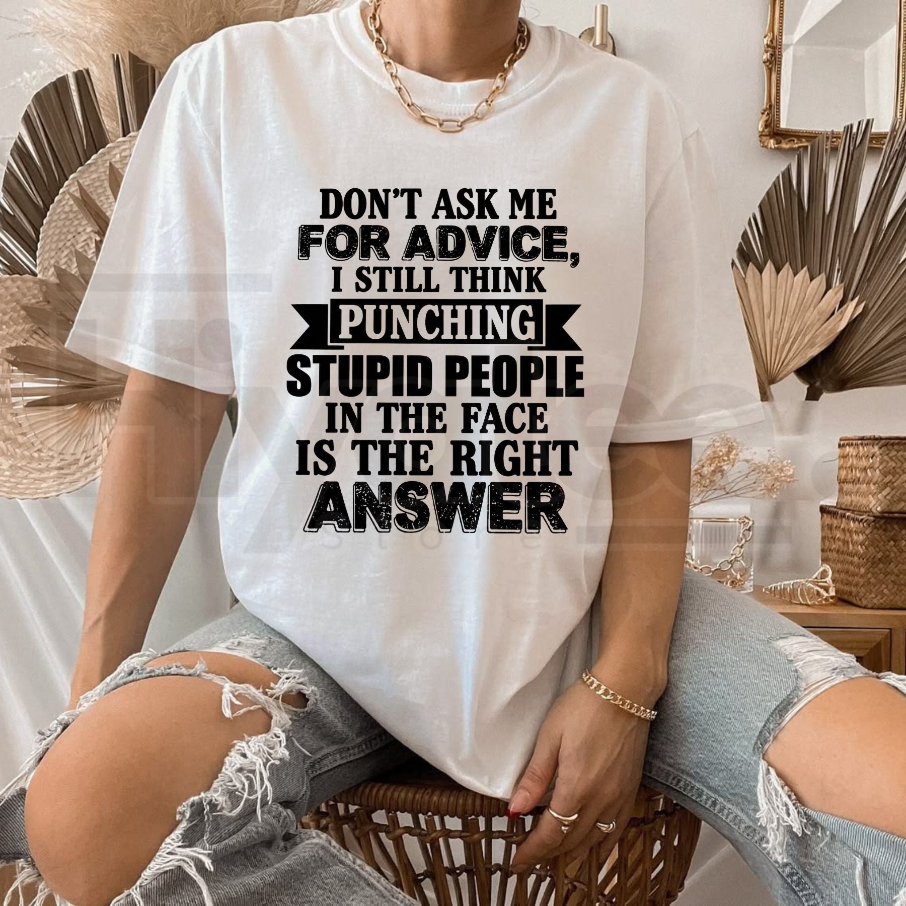 Don’t Ask Me For Advice T-Shirt – Funny Sarcastic Quote Graphic Tee - Hiyatee