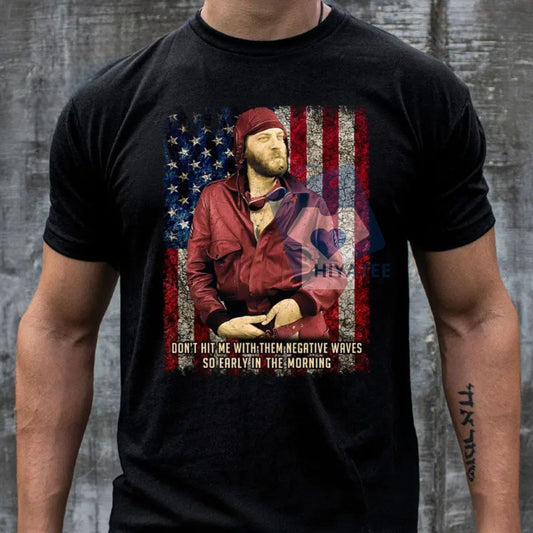 "Don't Hit Me With Them Negative Waves" T-Shirt – Retro 70s Movie Quote Tee, Vintage Kelly's Heroes Shirt - Hiyatee