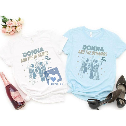Donna and The Dynamos Retro Bachelorette Shirt – Mamma Mia Party Tee for Bride & Bridal Party-Hiyatee