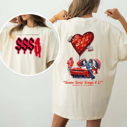 Drake & PartyNextdoor Graphic T-Shirt – The Ultimate Hip-Hop Fan Merch!-Hiyatee